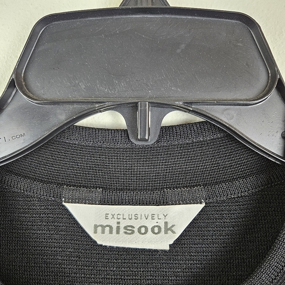 MISOOK Tunic Long Cardigan Sweater  Black Pockets Duster - Picture 4 of 6